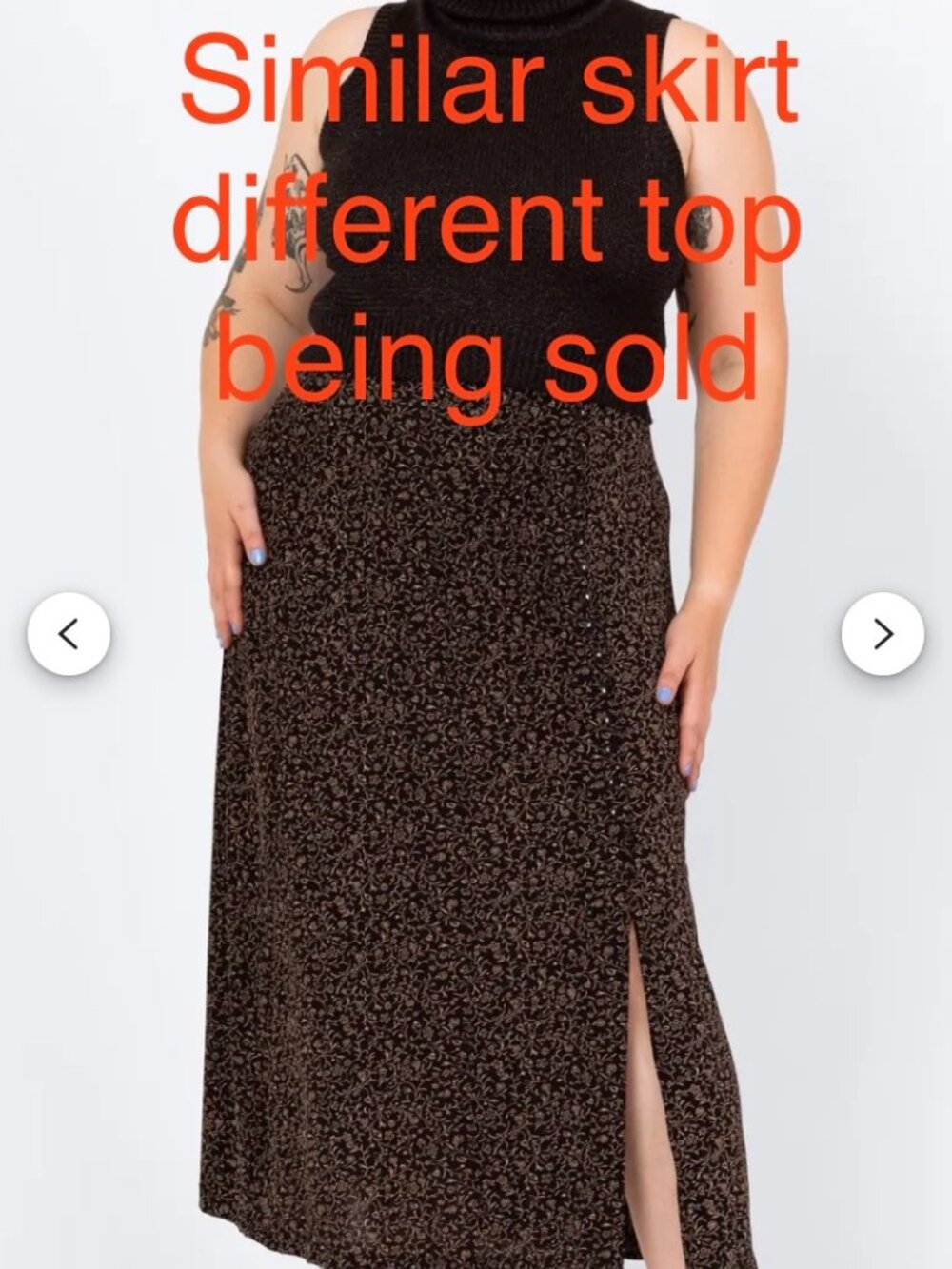 Vintage-Inspired 2pc – Briggs NY Paisley Maxi Skirt (XL) + Stretch Top (M) Boho